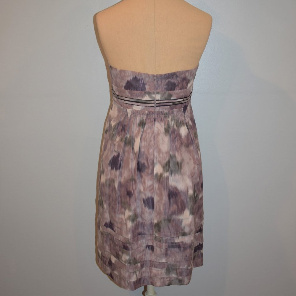 BCBG Max Azria Strapless Silk Blend Dress - Picture 4 of 5